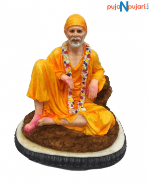 Polyresin Sitting Sai Baba Idol