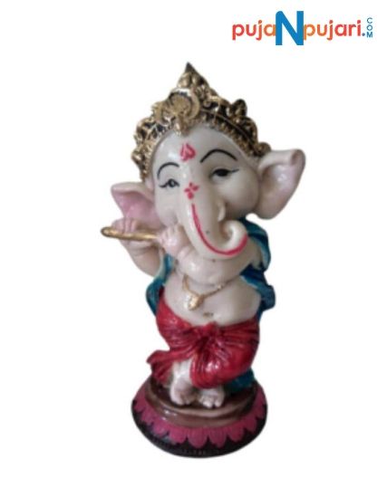 Polyresin Standing Ganesh Statue for Home Decor