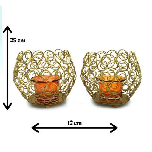 Ring Tea Light Candle Holder (Set of 2) - Image 3