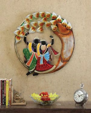 Radha Krishna Jhula Wall Art
