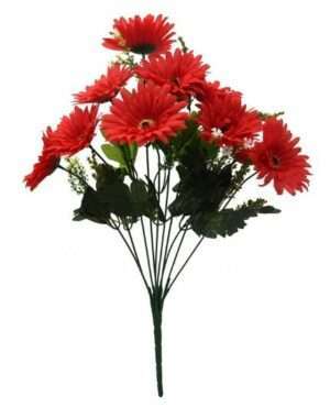 Red Gerbera Flower Bunch