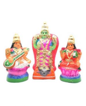 Saraswati Lakshmi Parvati Small Golu Dolls Set