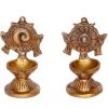 Shanku Chakra Diya Oil Deepam For Puja