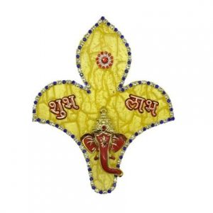 Shubh Labh Ganesh Design Acrylic Rangoli Set for Diwali