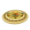 Stone Design Acrylic Rangoli Sheet with Tealight Candle