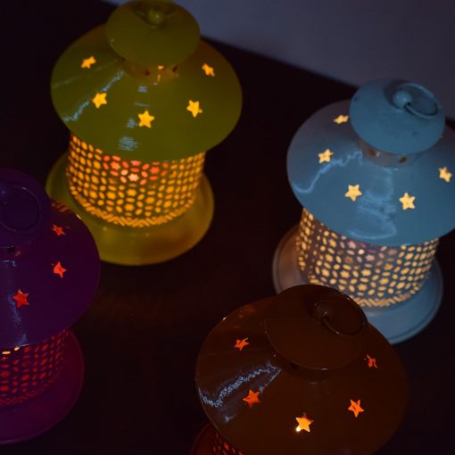 Tea Light Candle Holder Hanging Lantern for Home Decor and Gift (Set of 4) - Image 4