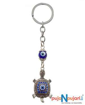 Tortoise Evil Eye Key Chain