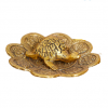 Gold Plated Tortoise On Plate Vastu - Puja N Pujari