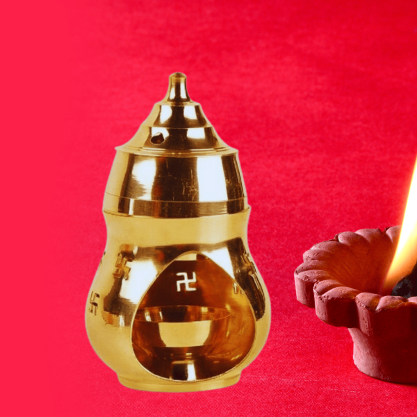 Brass Camphor Lamp Aroma Incense Burner