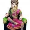 Lakshmi Idol For Varalakshmi Vratham In Pink Saree -Puja N Pujari