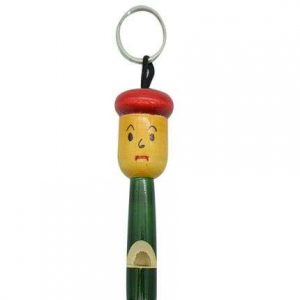 Whistle Wooden Key Chain