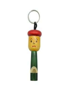 Whistle Wooden Key Chain