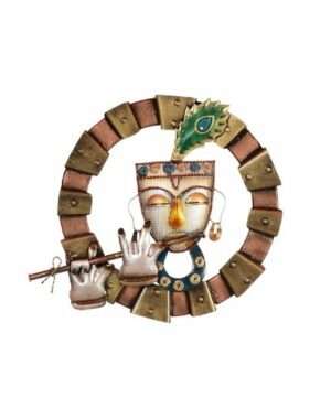 Krishna Playing Flute Wall Hanging Decor - Puja N Pujari