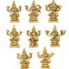 goddess ashta lakshmi brass Idols set