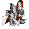 Krishna with Radha Wall Sticker