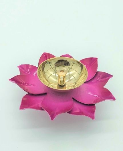 Lotus Diya Pink Color