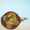 Brass Diya Lamp Kuber Deepak With Swan Design- Puja N Pujari