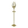 Brass Trishul with Damru for Pooja Trishul Stand