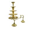 Big Ganga Aarti Diya Brass Hand Held 5 Tier