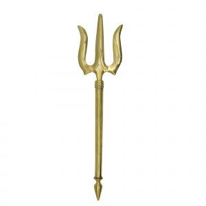 Brass Shiva Trishul Stand for Pooja Brass Stand