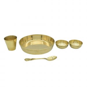 Brass Pooja Thali Set for Diwali and Navaratri