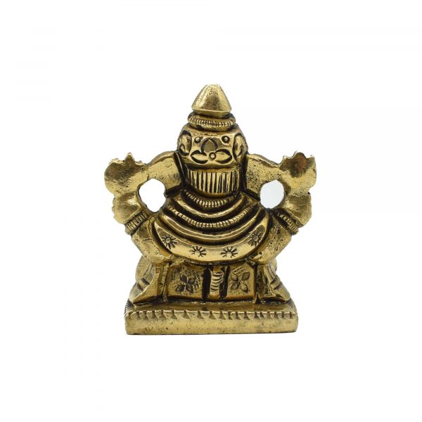 Sitting Brass Ganesha Idol