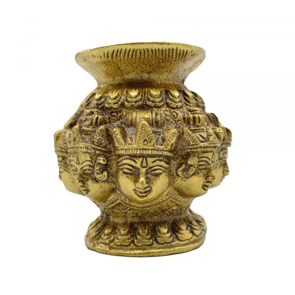 Brass Astha Lakshmi Kalash