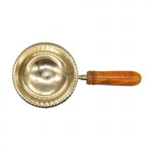Akhand Diya Decorative Brass Crystal Kamal Oil Lamp