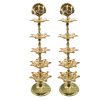 Premium 5 Layer New Electric Gold LED Bulb Lights Diya Deep Deepak for Pooja