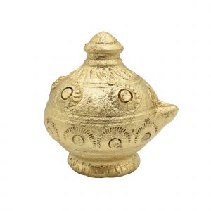 Handmade Gold Color Mud Diya Deepam for Diwali Decoration