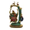 Brass Radha Krishna Jhula Wall Hanging