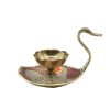 Brass Diya Lamp Kuber Deepak With Swan Design- Puja N Pujari