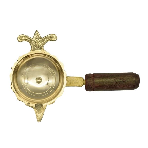 Brass Loban Burner Aarti Harathi Diya Stand