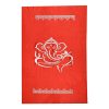 Backdrop for House Warming Decoration Red Colour Ganesh Design Festival Backdrop Decoration Clothes