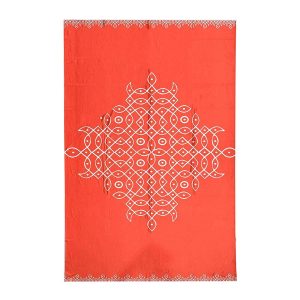 Backdrop for House Warming Decoration Red Colour Kollam Design Festival Backdrop Decoration Clothes