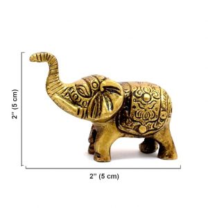 Brass Elephant Showpiece Idol for Gifting size