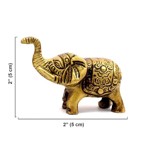 Brass Elephant Showpiece Idol for Gifting size