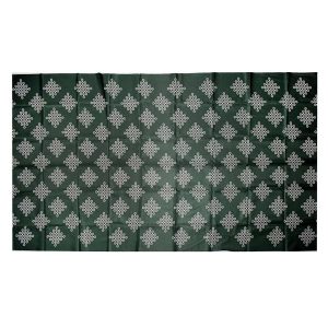 Green Kolam Design Backdrop Cloth for Decoration Pooja and All Festivals