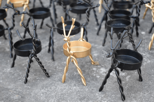 reindeer tea light holders, set of 3 tea light holders, metal tea light holders, tealight candles holders, black tealight candle holders, christmas lights, christmas decorations, christmas gifts