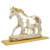 PujaNPujati Horse Statue Showpiece with Baby Animal Figurine