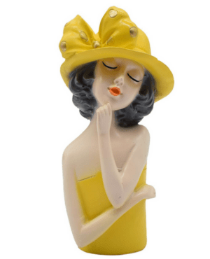 Yellow Hat Doll Showpiece for Home Decor