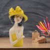 Yellow Hat Doll Showpiece for Home Decor