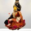 varamahalakshmi doll with full decoration in orange