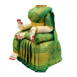 Varalakshmi Idol Green and Gold