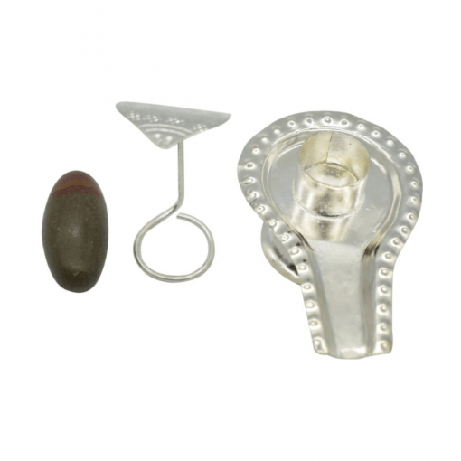 Rudraksha Narmadeshwar Shivling Jalhari ? Silver 9 inchd - Image 3