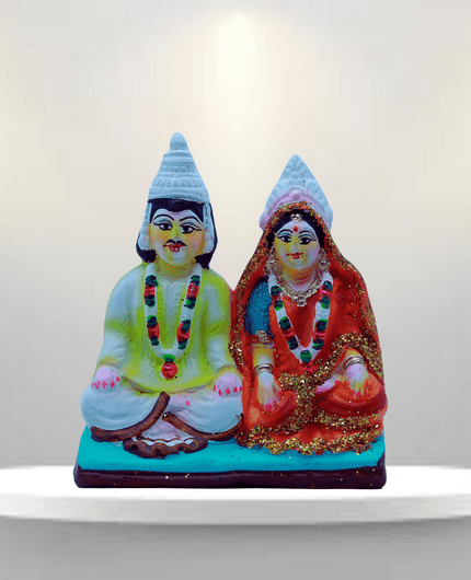 Celebrate the festive season with this beautiful set of Bengali Golu dolls! Perfect for Dasara/Navaratri, this set is sure to bring joy to your home. Buy Now from Puja N Pujari!