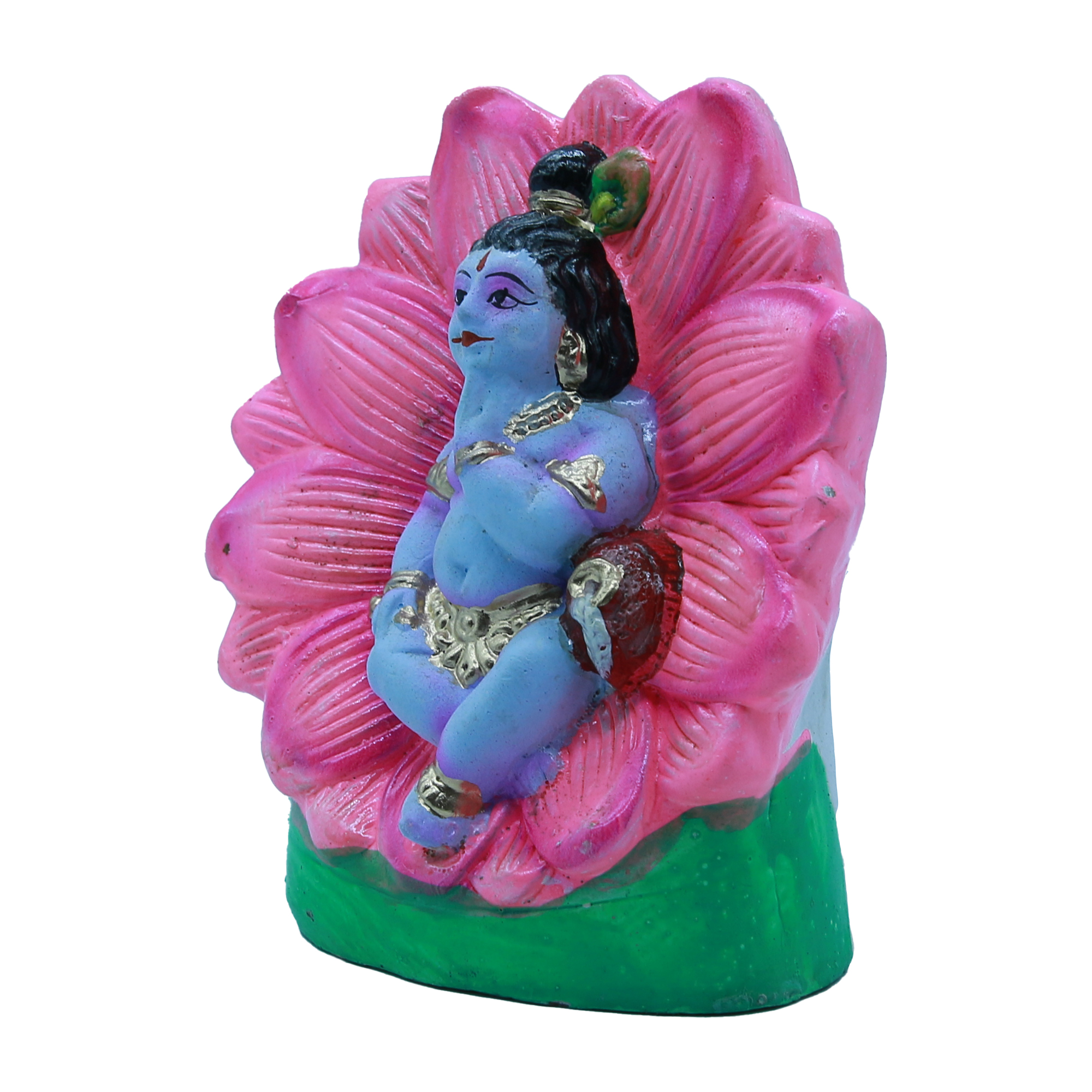 Krishna siting on Lotus Golu Dolls Set