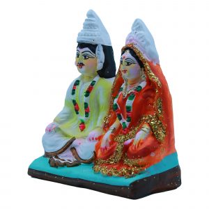 Bengali Bride and Bridegroom Golu Dolls Set
