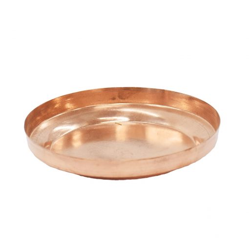 Pure Copper Pooja Plate | Thali Poojan Plate - Image 2
