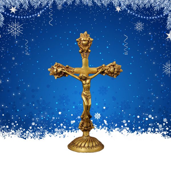 Jesus Christ Cross Statue for Home Decor and Car Dashboard